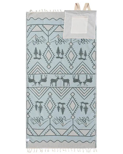 2-in-1 Towel Bag · 100% Organic Turkish Cotton
